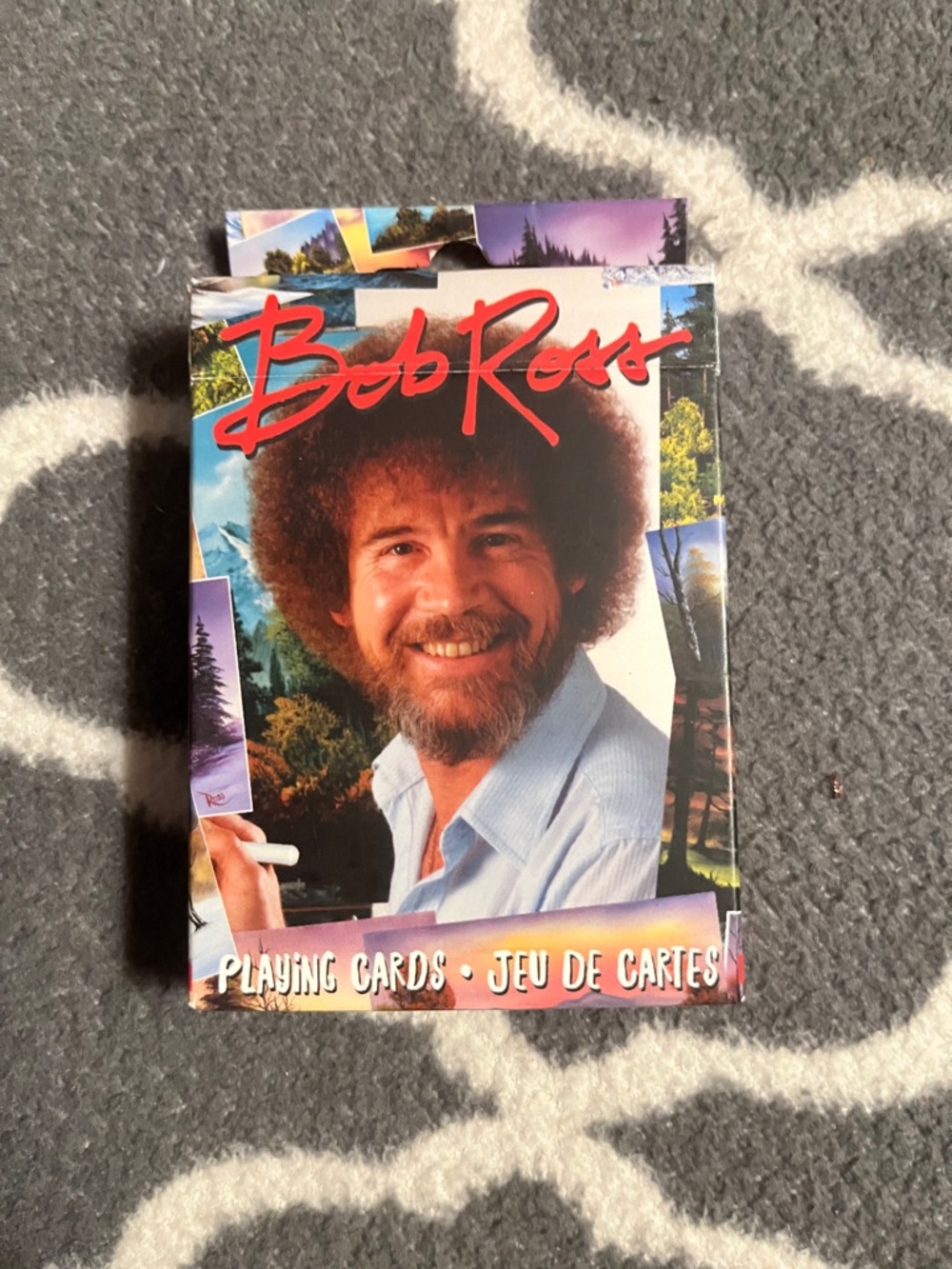 Bob Ross Playing Cards - Colorful Portrait Box